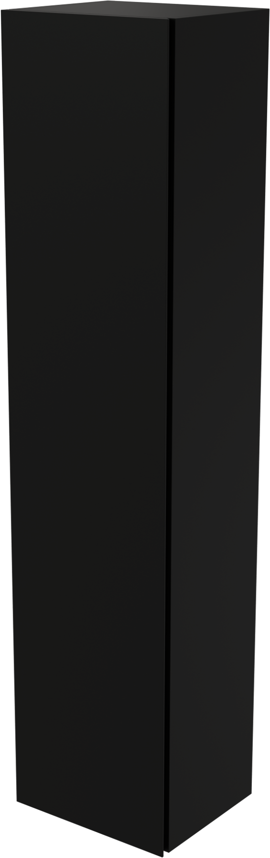 Storke Edge Modulo Badhochschrank: Hängend, Schwarz matt, 35 x 25 x 150 cm