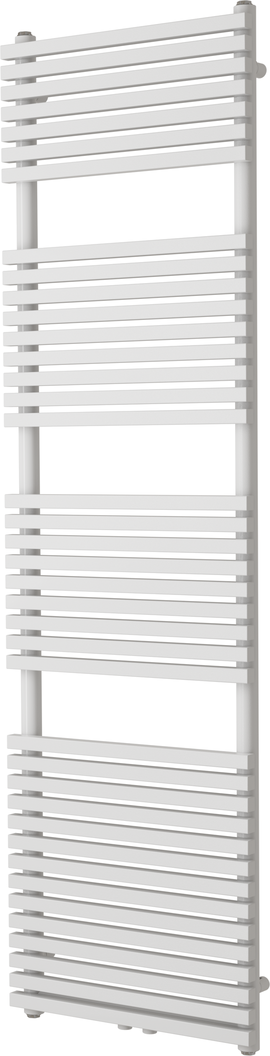 Vipera Vesuvio enkele handdoekradiator 50 x 180 cm elektrische verwarming glanzend wit zij- en middenaansluiting 1.205W, weerstand inbegrepen