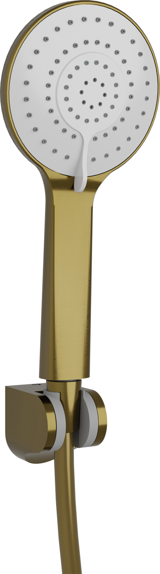 Linie Neptunus pommeau de douche 3 fonctions jet brushed gold