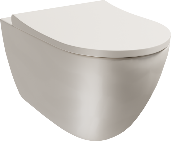 Luca Varess  Vinto  wc suspendu beige mat sans bride