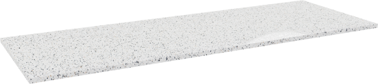 Storke Tavola tablette simple ou double blanc/noir terrazzo mat 150 x 52 cm