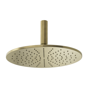 Blaufoss Round 300 Regendusche Duschkopf: Rund, Deckeneinbau, Ø30cm, Brushed Champagne Gold