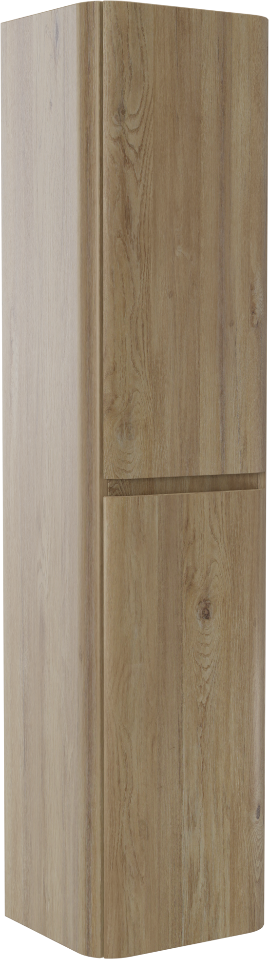 Storke Soft zwevende badkamerkast 40 x 35 x 170 cm ruwe eik