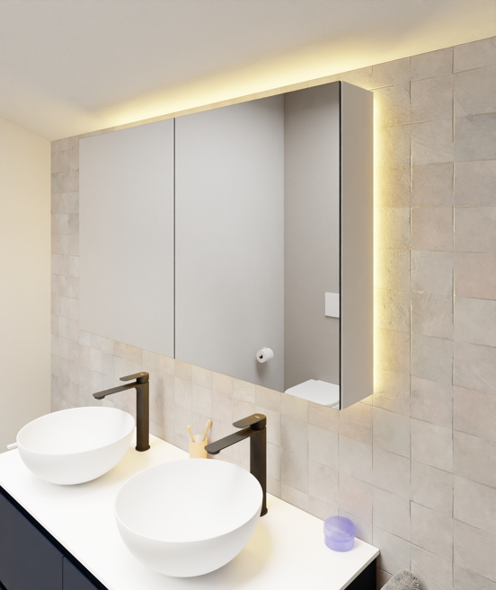 Luca Varess LED luminaire pour armoire de toilette 120 x 75 cm