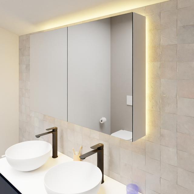 Luca Varess LED luminaire pour armoire de toilette 120 x 75 cm