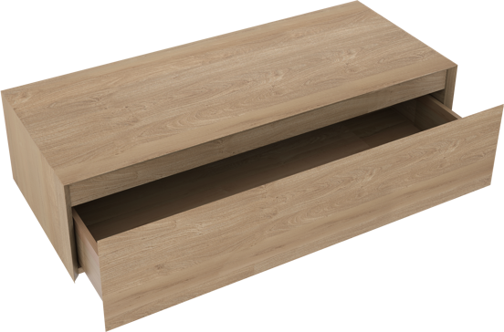 Balmani Mitra Elements zwevende wastafelonderkast 120 x 50 cm natuur eik 1 lade