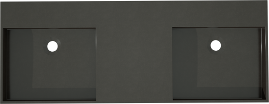 Storke Jura plan vasque quartz mat 120 x 46 cm