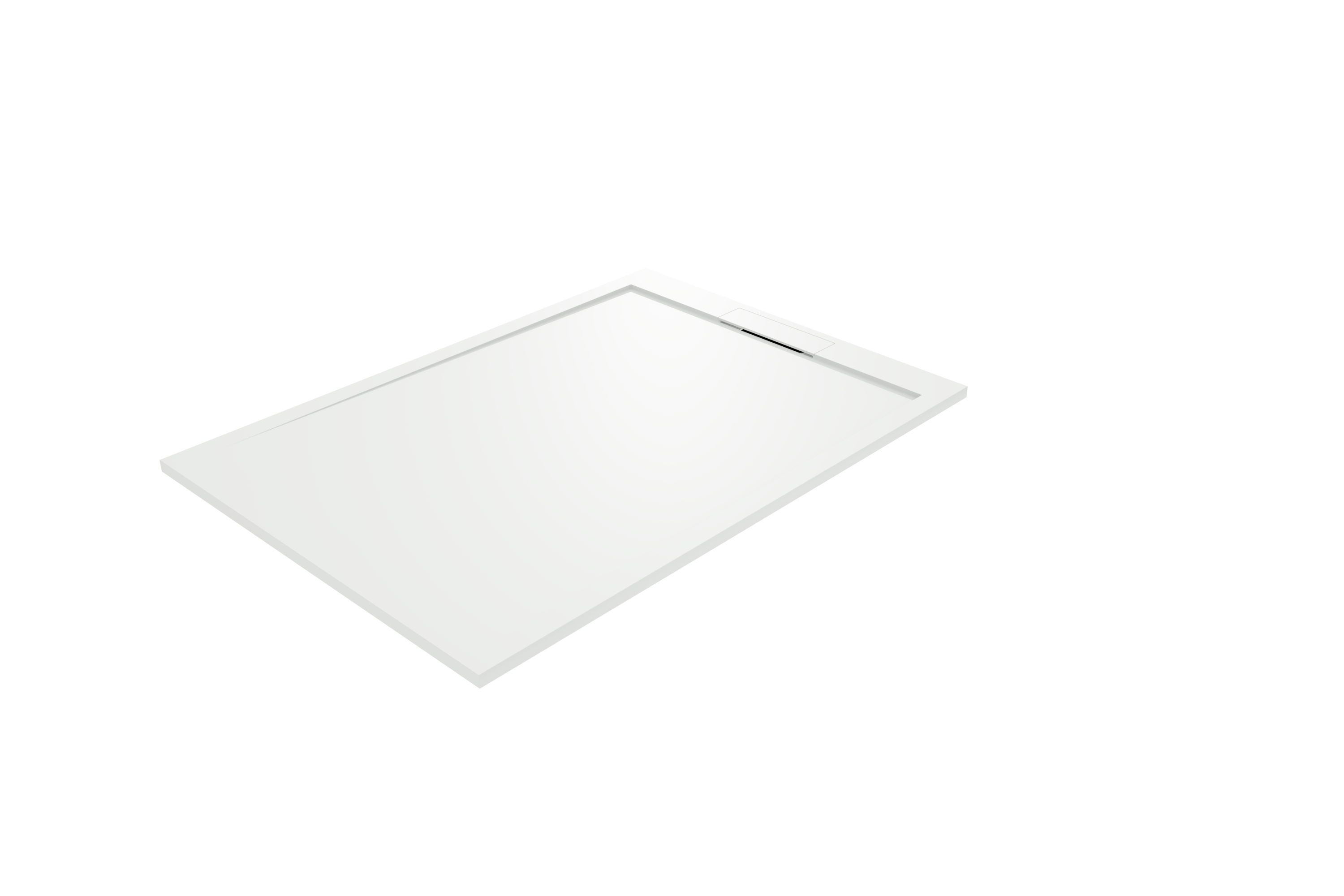 Balmani Andes douchebak 140 x 100 cm Solid Surface mat wit