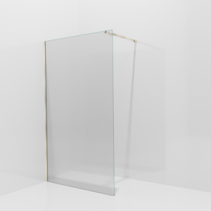 Balmani Modular douche à l'italienne: 120 x 200 cm, Ribs, avec coating, Profil Brushed Champagne Gold