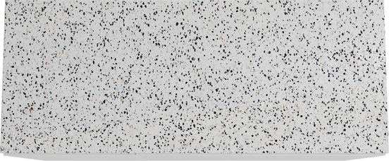 Storke Edge meuble salle de bains à poser 130 x 52 cm blanc mat avec Tavola tablette simple ou double en blanc/noir mat terrazzo