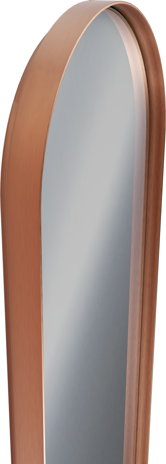 Balmani Giro Oval miroir ovale Brushed RoseGold 42 x 110 cm