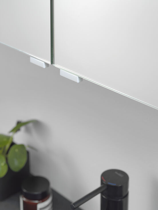 Balmani Oberture XS 2 pièces poignée pour armoire de toilette blanc mat