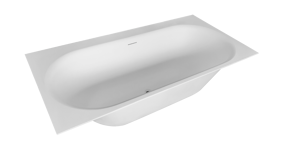 Balmani Rallanta Cresta baignoire encastrable duo 180 x 90 cm Solid Surface blanc mat