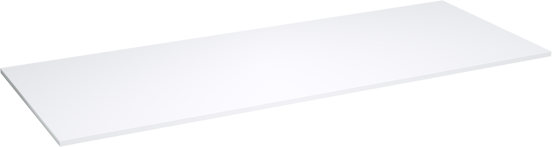 Storke Tavola enkel of dubbel wastafelblad matte Solid Surface 120 x 46 cm