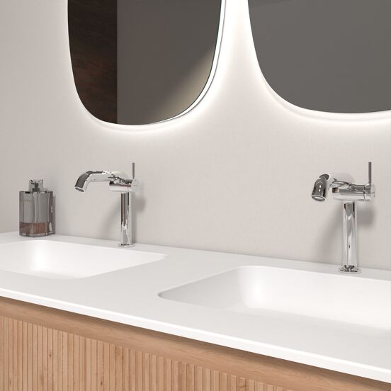 Blaufoss Round M EcoStart Standard-Waschtischarmatur Chrom glänzend