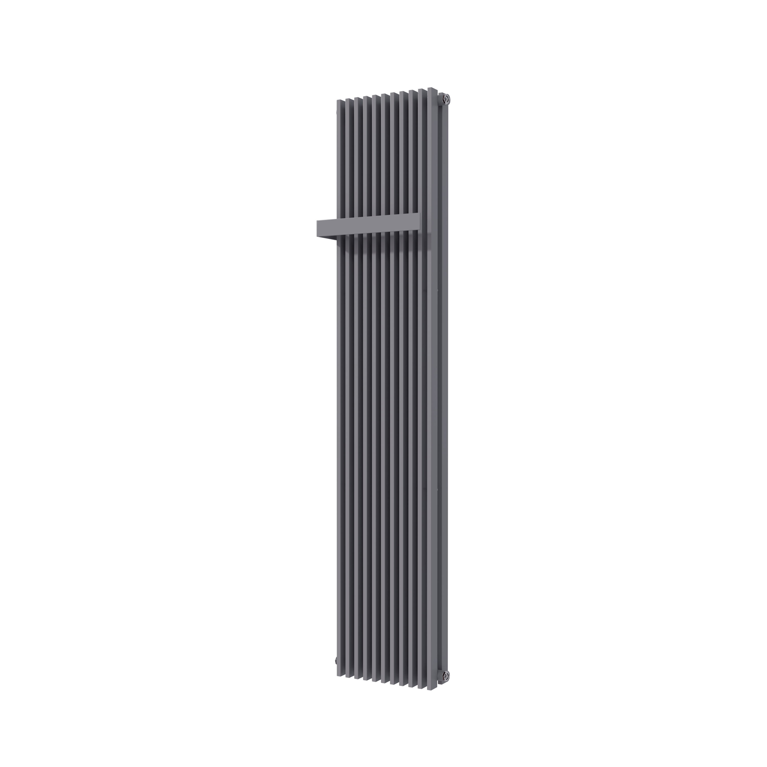 Vipera Corrason dubbele badkamerradiator 40 x 180 cm centrale verwarming antraciet grijs zij- en middenaansluiting 2,238W