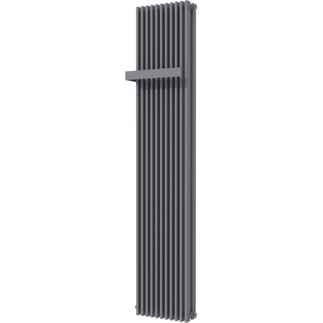 Vipera Corrason dubbele badkamerradiator 40 x 180 cm centrale verwarming antraciet grijs zij- middenaansluiting 2238W
