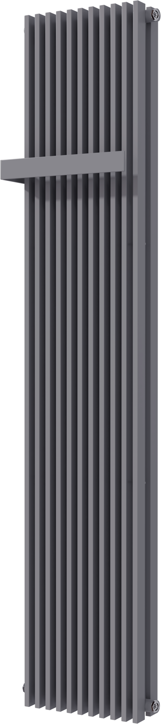 Vipera Corrason radiateur de salle de bains double 40 x 180 cm chauffage central gris anthracite raccordements latéral et central possibles 2.238W