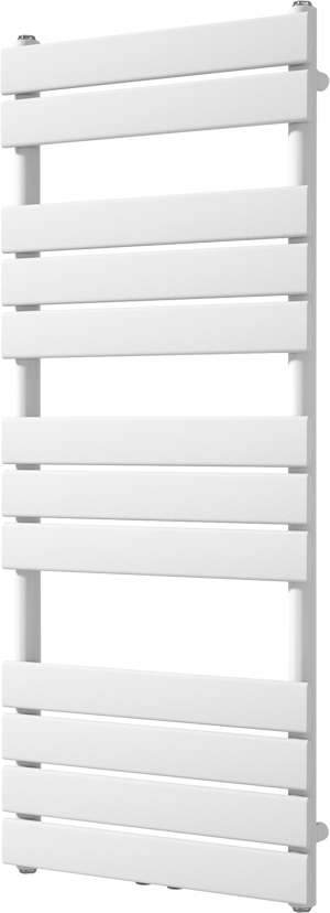 Vipera Vulcan einzel Handtuchheizkörper 50 x 120 cm elektrische Heizung weiß matt Seiten- und Mittelanschluss 673W, inkl. Widerstand