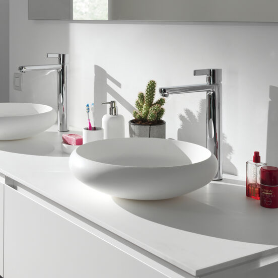 Balmani Urban waskom matte Solid Surface rond Ø 42 cm