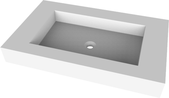 Balmani Modus plan simple mat Solid Surface 90 x 55 cm