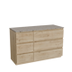 Balmani Lucida badkamermeubel met Stretto wastafelblad voor waskom(men)