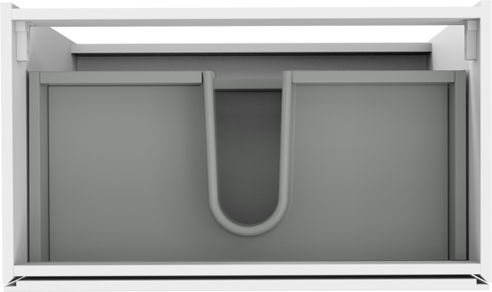 Storke Edge staande wastafelonderkast 80 x 46 cm glanzend wit 3 lades