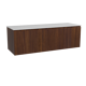 Storke Ribs badkamermeubel met Tavola wastafelblad voor waskom(men)
