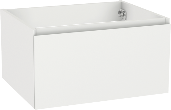 Storke Edge zwevende wastafelonderkast 65 x 52 cm mat wit 1 lade