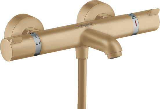 Hansgrohe Ecostat Comfort robinet baignoire robinet thermostatique montage mural extérieur brushed bronze
