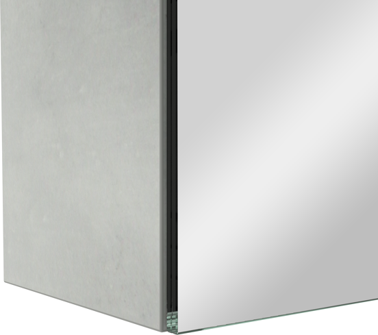 Storke Reflecta spiegelkast 85 x 75 cm beton zilvergrijs