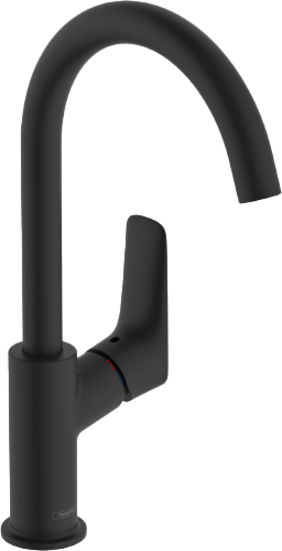 Hansgrohe Logis 700 robinet de lavabo réhaussé noir mat