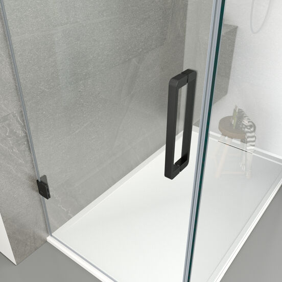 Balmani Modular douchedeur scharnieren en greep mat zwart