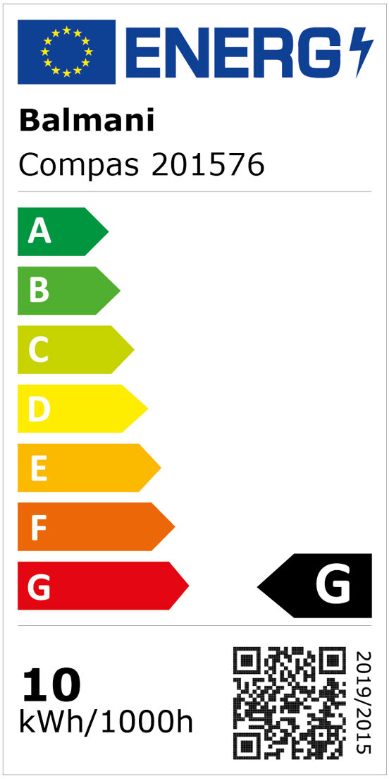 Balmani Compas LED verlichting 90 cm zwart