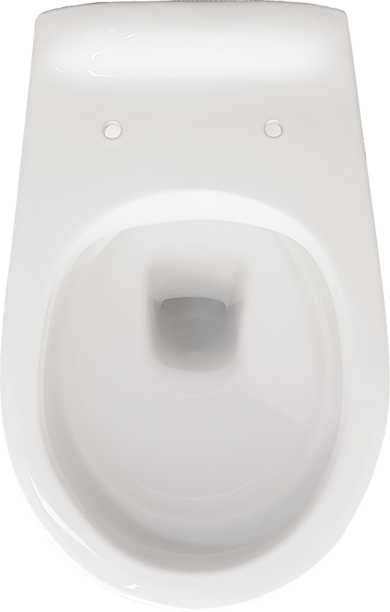 Linie Rino hangtoilet glanzend wit open spoelrand