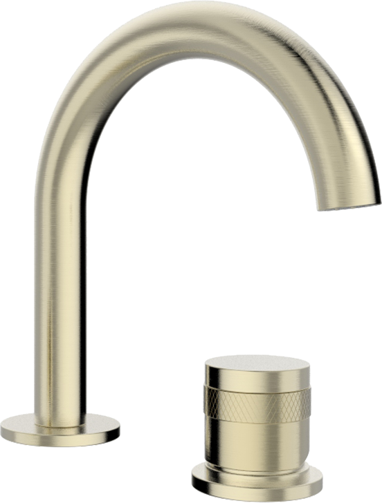 Blaufoss Pavilion Curve robinet de lavabo standard Brushed Champagne Gold