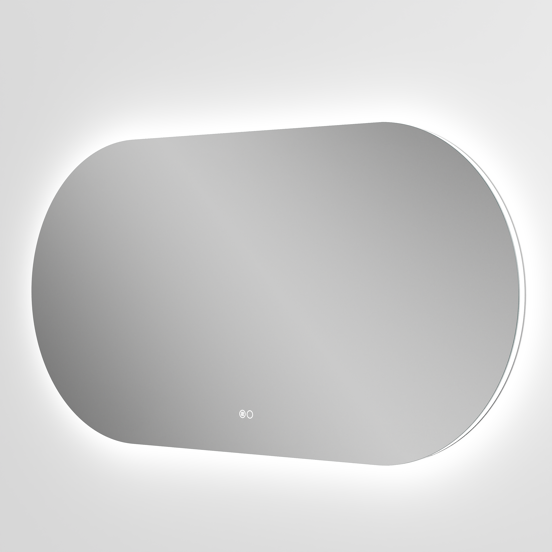 Balmani Cloud Touch miroir ovale lumineux et anti-buée 130 x 65 cm
