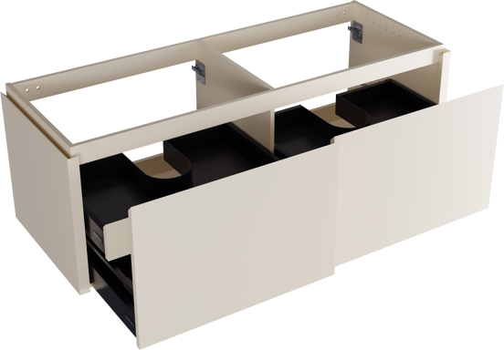 Balmani Eclips zwevende wastafelonderkast 150 x 55 cm Sandbeige 4 lades