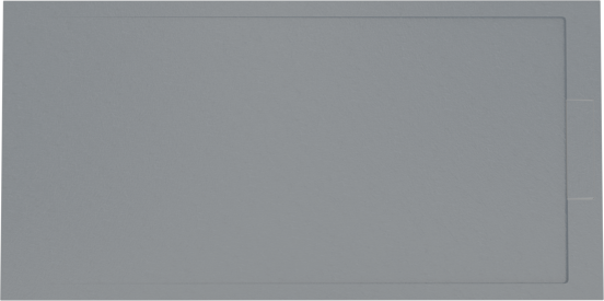Balmani Indus receveur de douche 180 x 90 cm marbre composite gris foncé texture ardoise