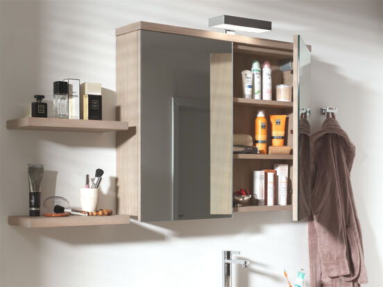 Balmani Legno tablette de finition pour armoire de toilette chêne vieilli 90 x 18 cm