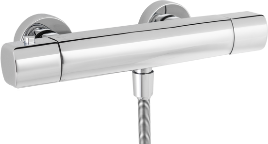 Blaufoss Bodan Thermostat-Duscharmatur: Chrom glänzend