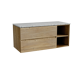 Storke Edge meuble salle de bains avec tablette pour vasques Tavola