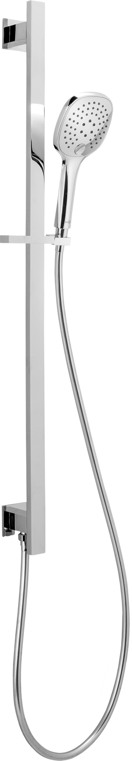 Blaufoss Switch Ultra douchestang 90 cm met douchekop en -slang aansluiting 11 cm 3 functies glanzend chroom