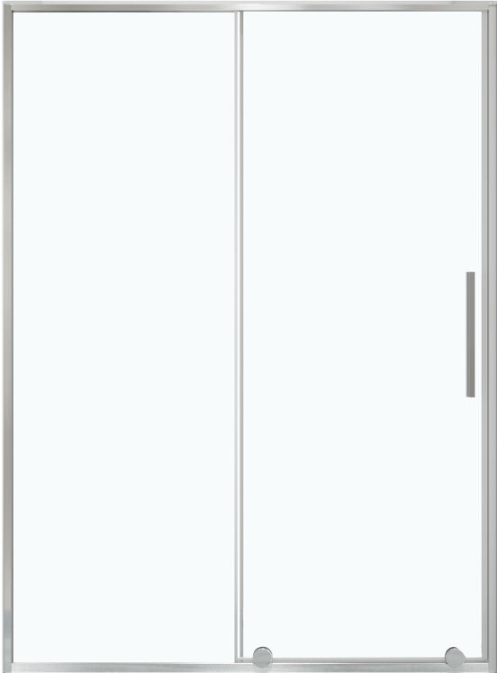 Luca Varess Morano douche schuifdeur 120 x 190 cm helder glas glanzend chroom profiel