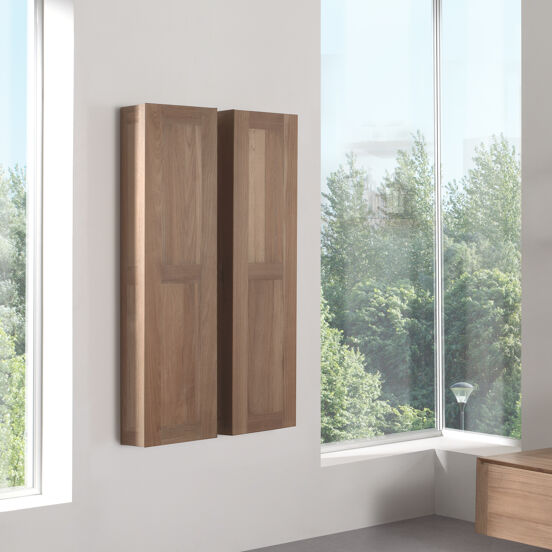 Balmani Mitra Elements zwevende badkamerkast teak 32 x 20 x 130 cm