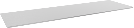 Balmani Eclips Einzel- oder Doppel Waschtischplatte matt weiße Solid Surface 180 x 55 cm