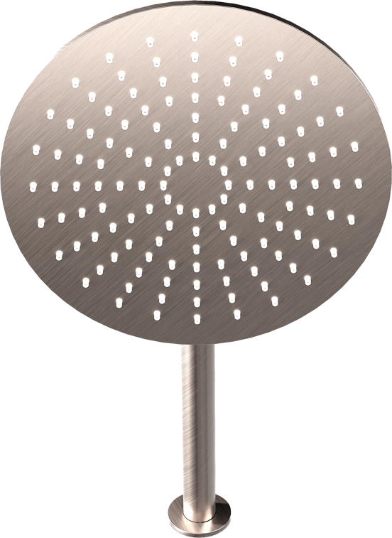 Blaufoss Round 300 tête de douche ronde avec support mural 30 cm Brushed CoolMetal