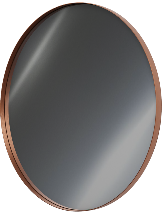 Balmani Giro Round rond badkamerspiegel Brushed RoseGold Ø 90 cm