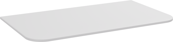 Storke Tavola Soft enkel tablet mat witte solid surface 80 x 46 cm