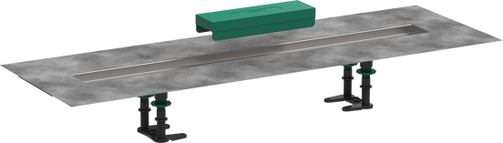 Hansgrohe RainDrain installatieset voor douchegoot 80cm voor Raindrain Match of Rock